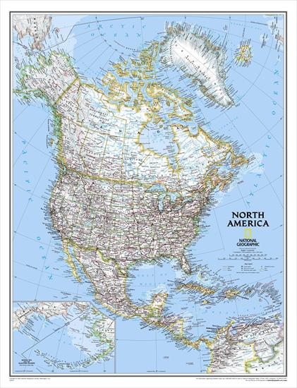 Mapy Na - National Geographic Map North America Political, Enlarged.jpg