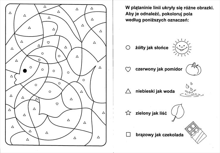 Ćwiczenia percepcji wzrokowej - pokoloruj wg kodu - symbole 38.jpg