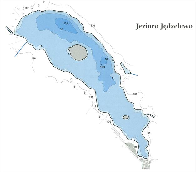Mapy batymetryczne Pojezierze Ełckie - Jezioro Jędzelewo.jpg